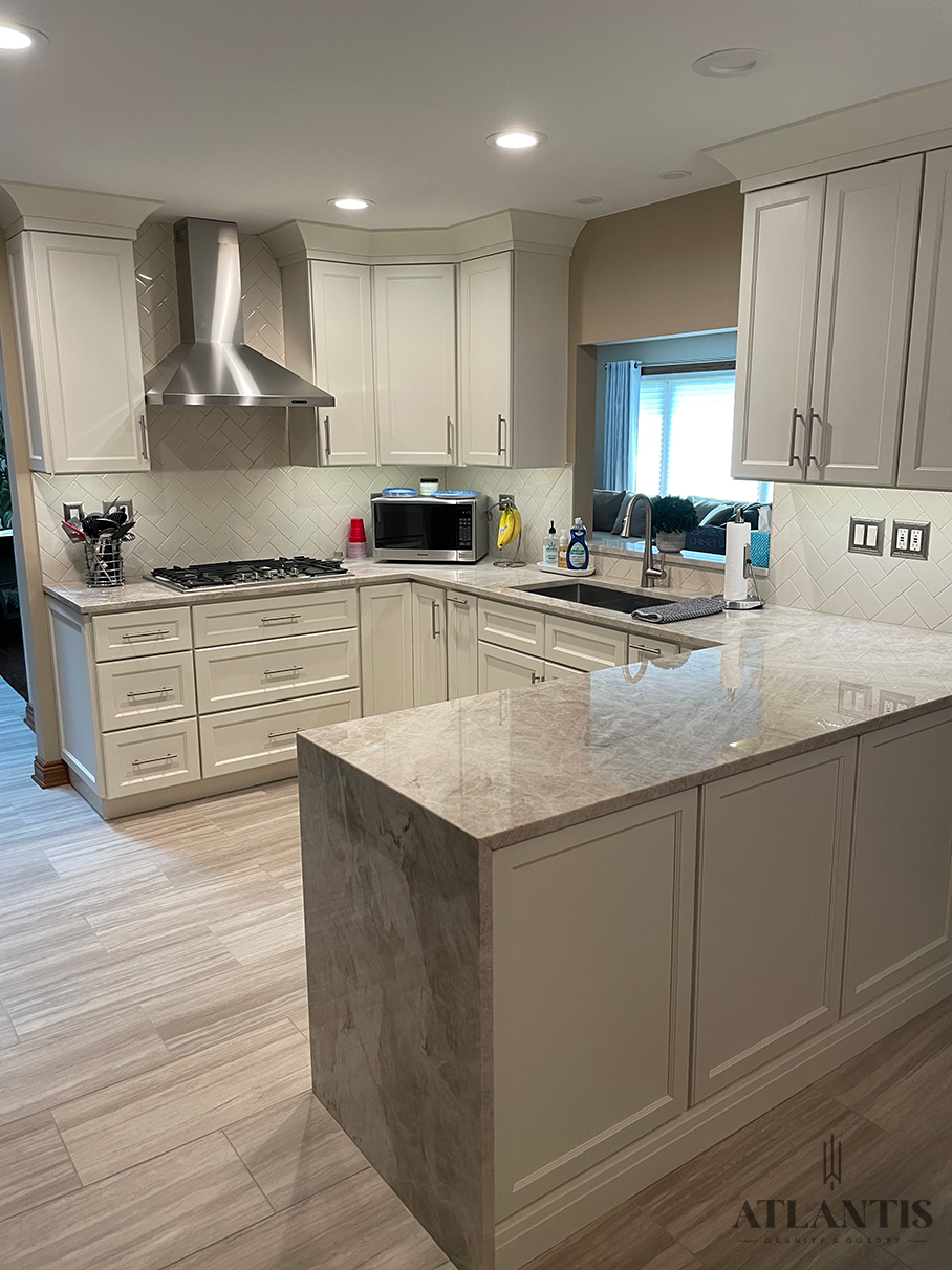 Daltile Crystalize Quartzite Countertop in Arlington Heights, IL kitchen remodel