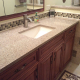Mocha Maple Glazed Countertop in Arlington Heights, IL bathroom remodel