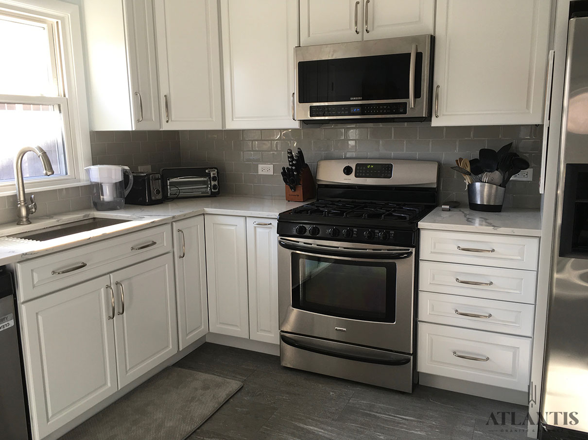 Regency Quartz Countertop in Arlington Heights, IL kitchen remodel