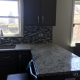 Daltile Cotton White Granite Countertop in Morton Grove, IL kitchen remodel
