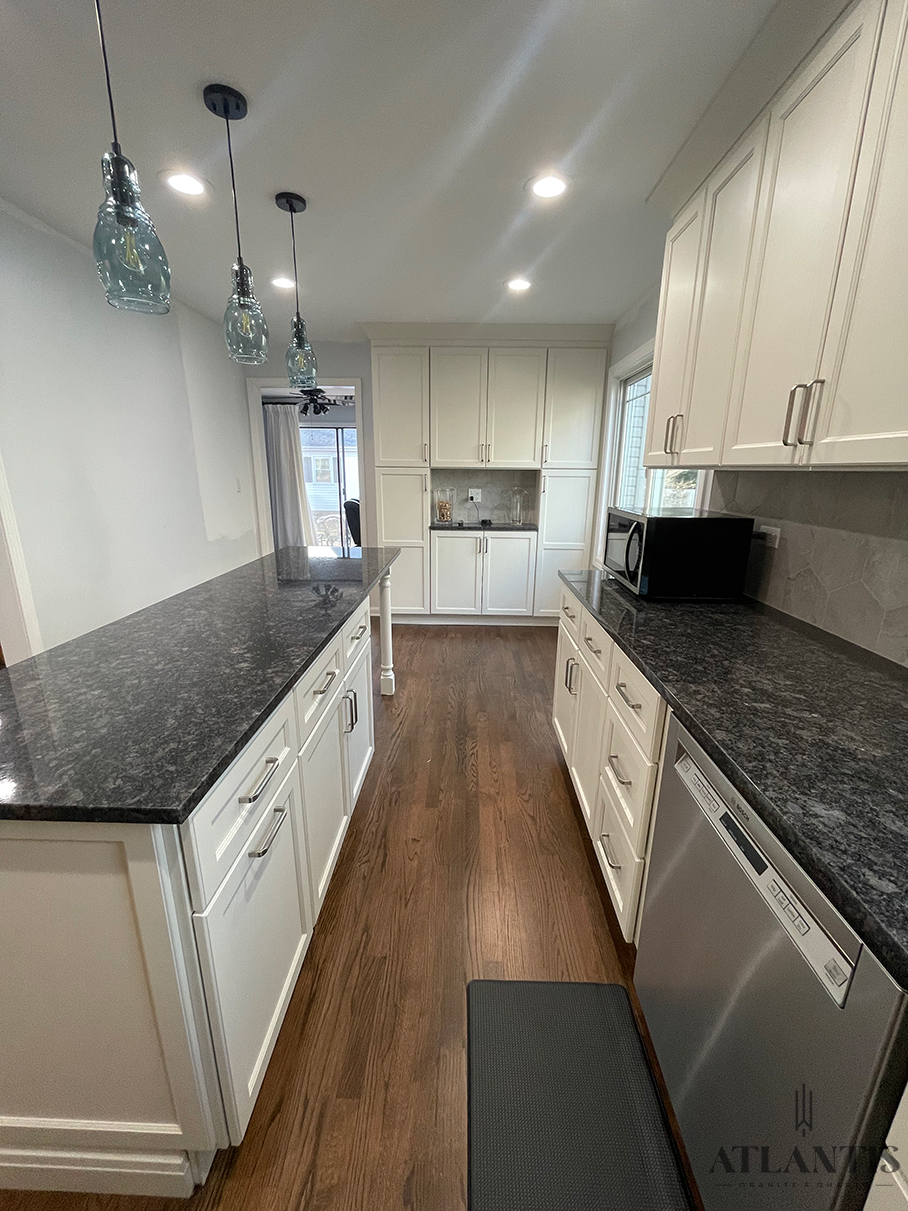 Daltile G259 Silver Pearl Granite Countertop in Buffalo Grove, IL kitchen remodel