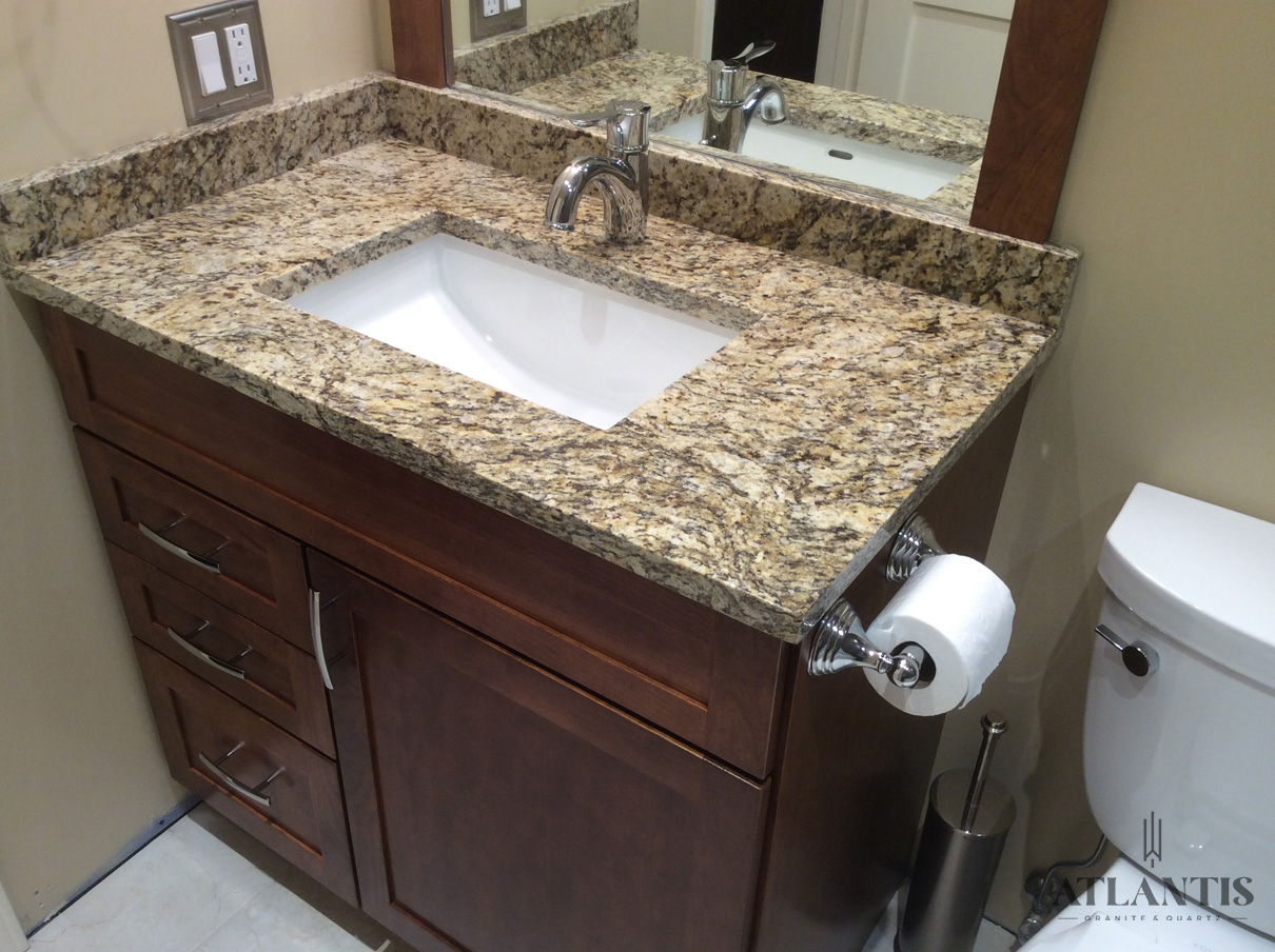 Daltile Granite Countertop in Libertyville, IL bathroom remodel