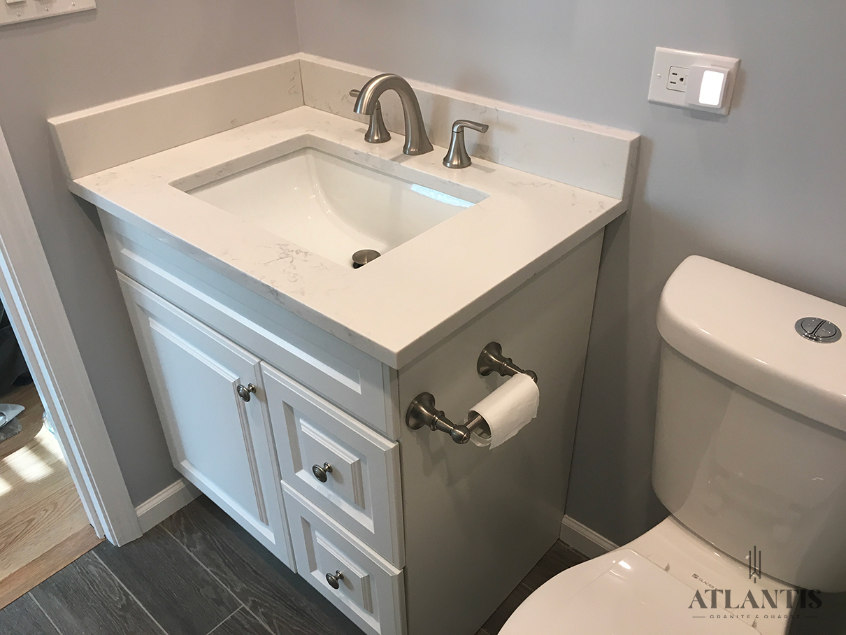 Daltile OQ23 Equinox Quartz Countertop in Lake Zurich, Il bathroom remodel