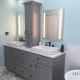 Daltile OQ23 Equinox Quartz Countertop in Mundelein, IL bathroom remodel