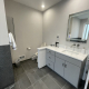 Daltile OQ55 Valor White Quartz Countertop in Northbrook, IL bathroom remodel