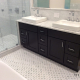 Daltile Premium Carrara Marble Countertop in Northbrook, IL bathroom remodel
