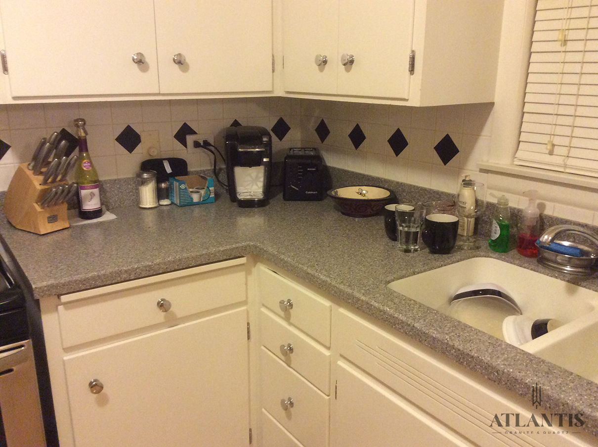 Daltile Riverbank Quartz Countertop in Chicago, IL kitchen remodel