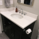 Daltile White Sand Quartz Countertop in Lake Zurich, IL bathroom remodel