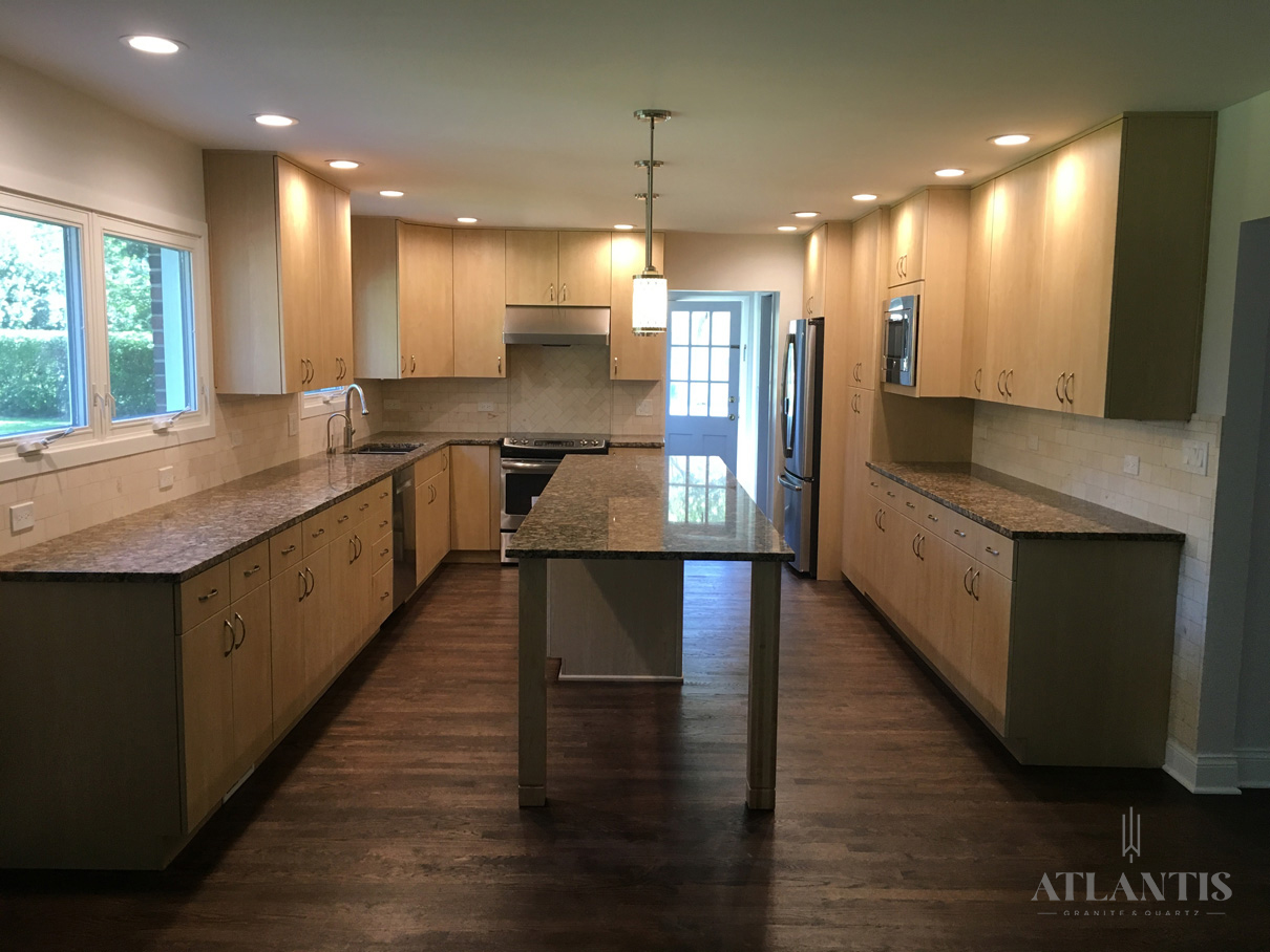Daltile Moroccan Cliff Quartz Countertop in Lincolnshire, IL kitchen remodel
