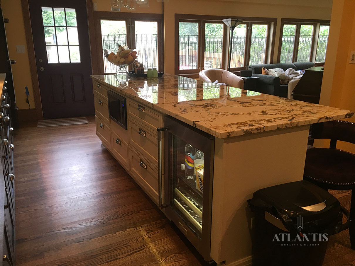 Daltile Barbados Sand Granite Countertop in Oak Park by Atlantis Granite & Quartz