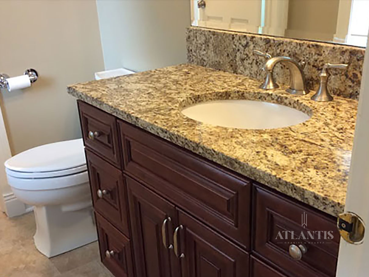 Daltile Giallo Ornamental Granite Countertop in Long Grove by Atlantis Granite & Quartz