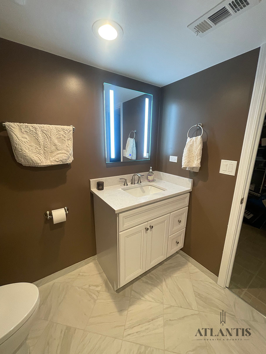 Daltile OQ37 Golden Gate Quartz Countertop in Palatine by Atlantis Granite & Quartz