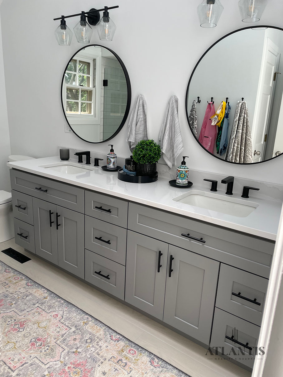 Daltile OQ46 Calacatta Borghini One Quartz Countertop in Naperville by Atlantis Granite & Quartz
