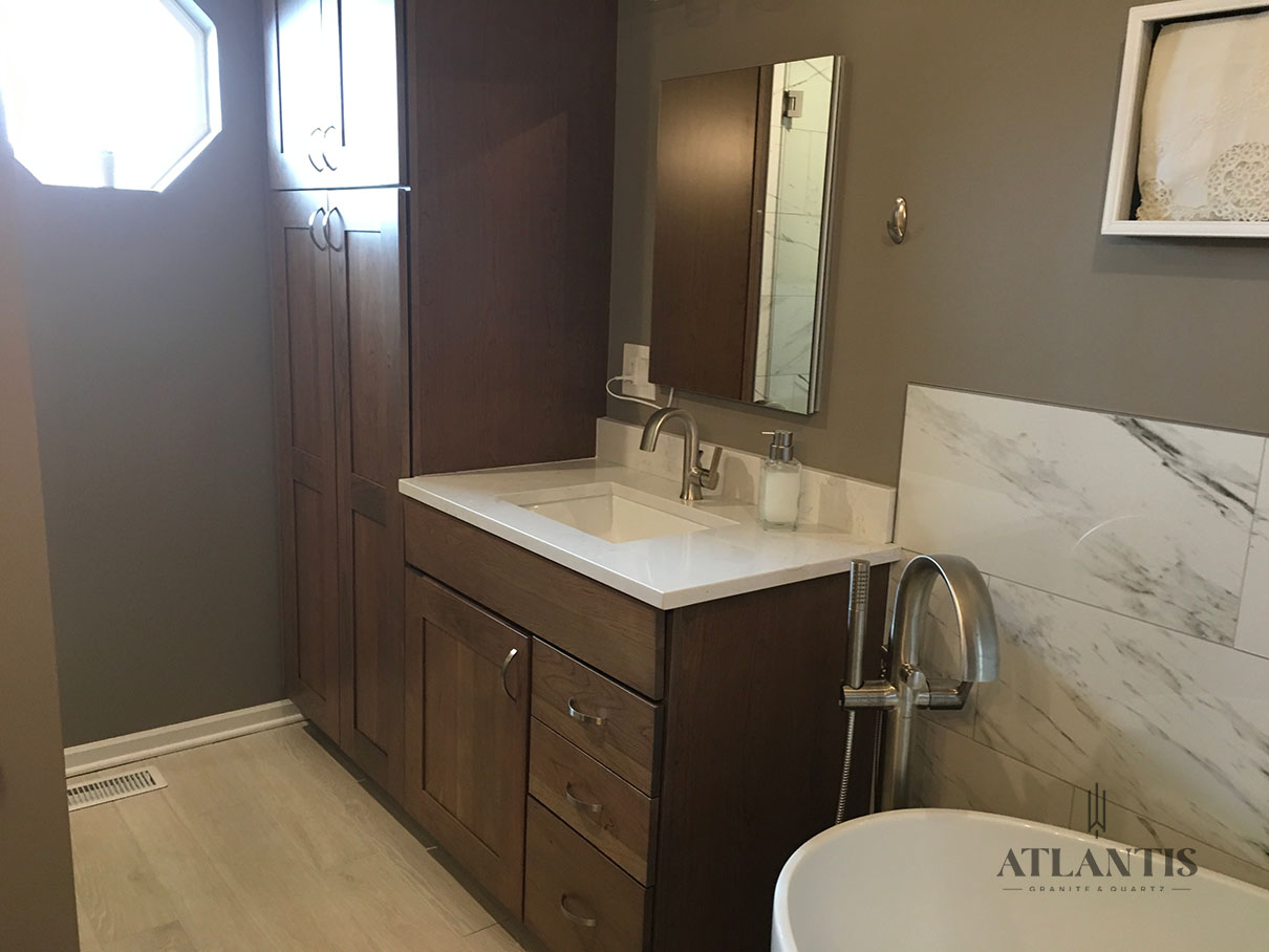 Daltile OQW23 Equinox Quartz Countertop in Schaumburg by Atlantis Granite & Quartz