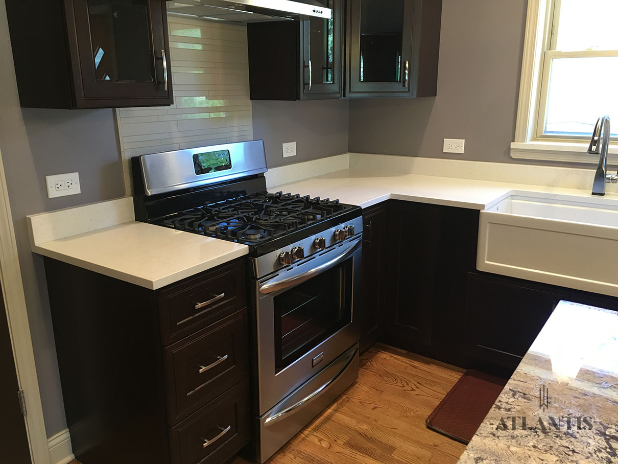 Daltile White Sand Quartz Countertop in Niles by Atlantis Granite & Quartz
