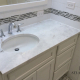Regency Carrera White Quartz Countertop in Palatine by Atlantis Granite & Quartz